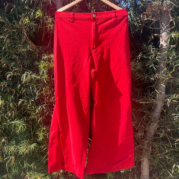 Big Bud Press red bell bottoms, worn once size M - Picture 4 of 4